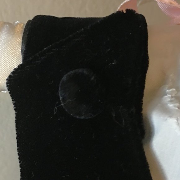 Elegant Grandma-Made 2-piece Layered Pinafore Velvet Baby Dress 👶🎀 - Picture 10 of 15